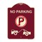 Signmission No Parking No Parking and Tow Truck Heavy-Gauge Aluminum Sign, 24" x 18", BU-1824-23818 A-DES-BU-1824-23818 - alternate 1